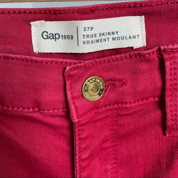 Gap True Skinny jeans in Sculpt, red - Picture 4 of 5